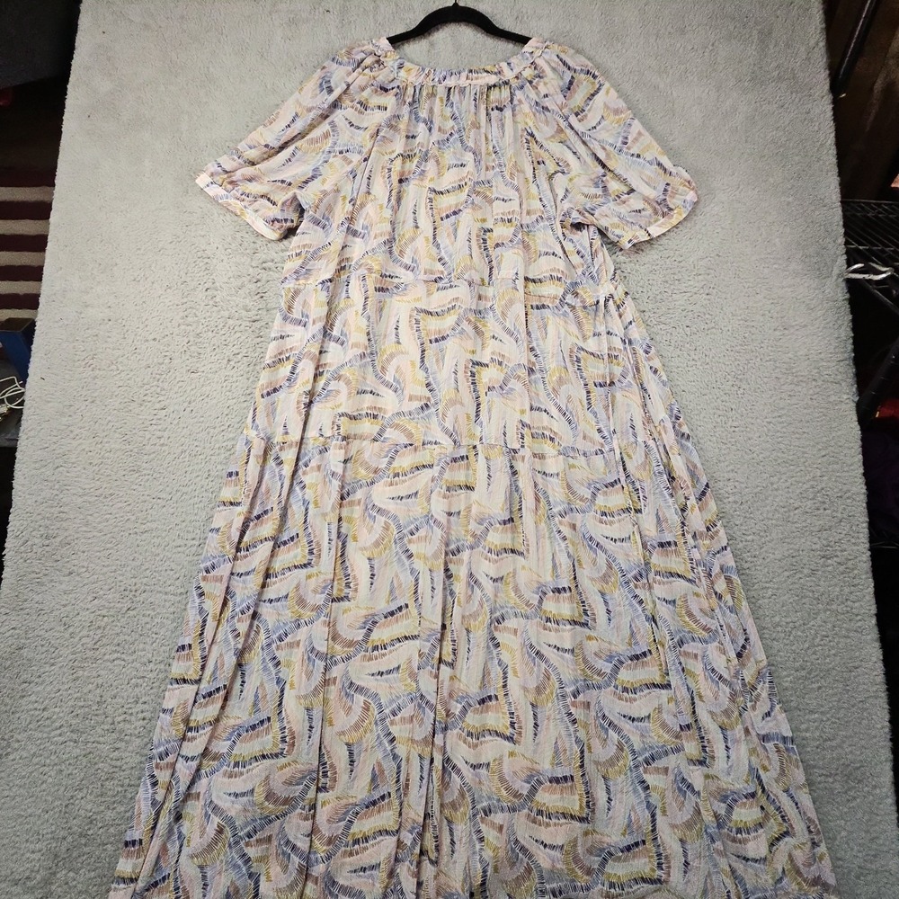 Lovestitch Dress Womens XL Maxi Lagenlook Cottagecore Festival Coastal Empire - Picture 12 of 16